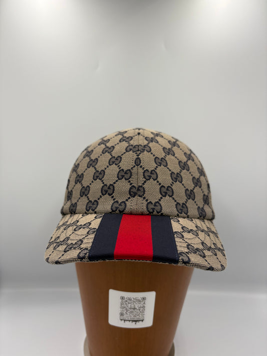 Gucci navy monogram cap