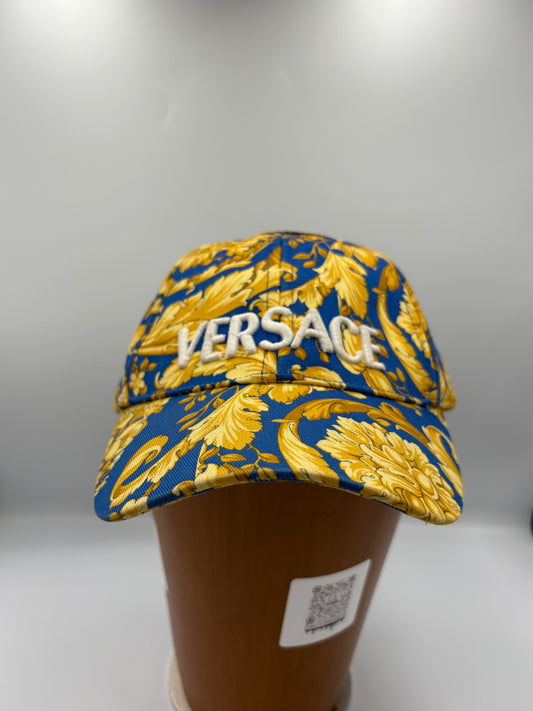 Versace blue gold cap